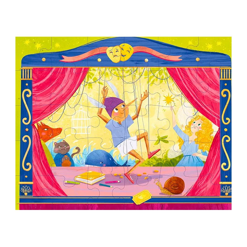 Livre + puzzle 30pcs Pinocchio - 36m+-1