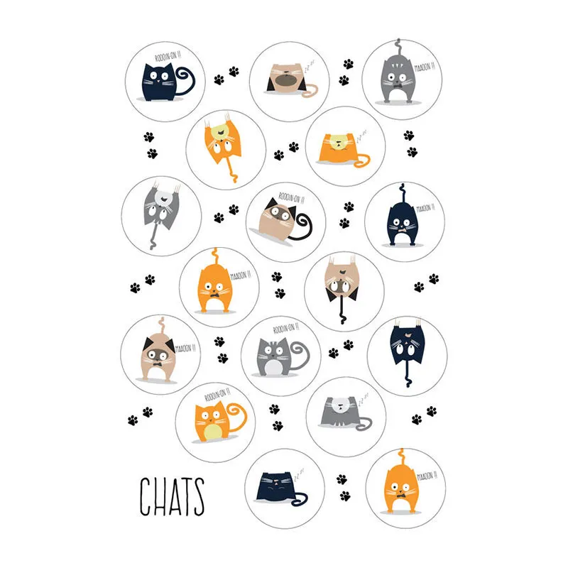 Gommettes Chat, Pandas & Animaux Kawai - 178pcs-1