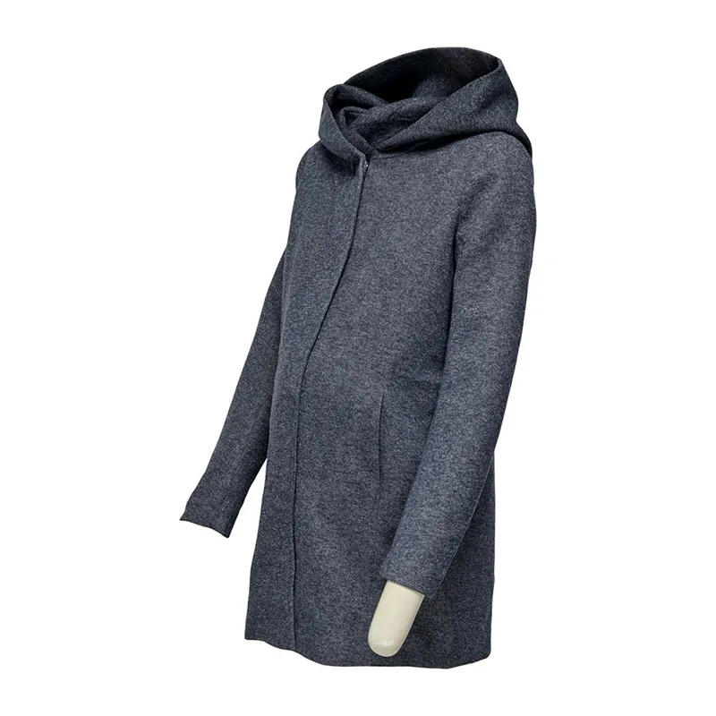 Manteau de grossesse Sedona Only - Gris/Marine chiné-3