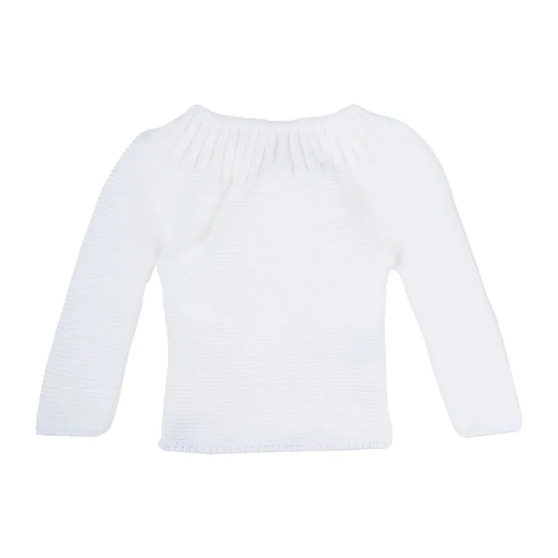 Brassière 3 boutons - Blanc-1