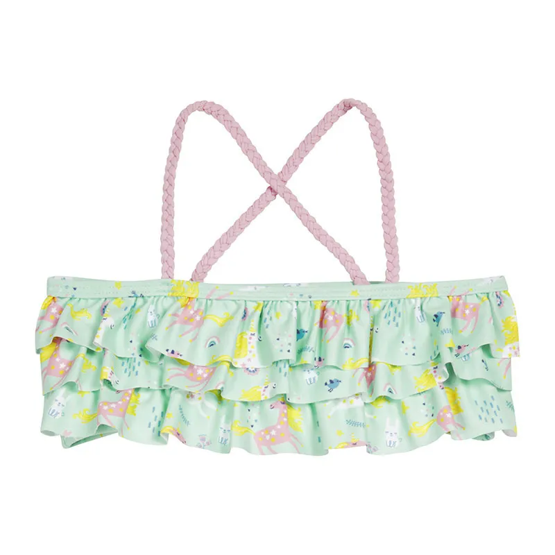 Maillot de bain 2pcs Anti-UV - Licorne Vert Pastel-2