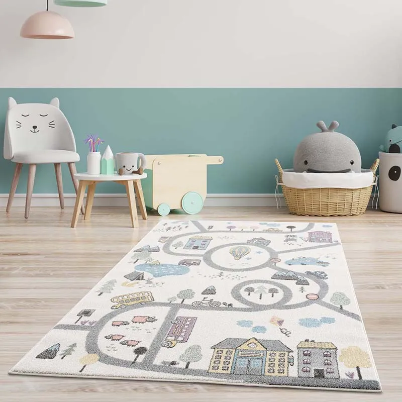 Tapis Anime Village Multico. - Plusieurs dim. dispos-1