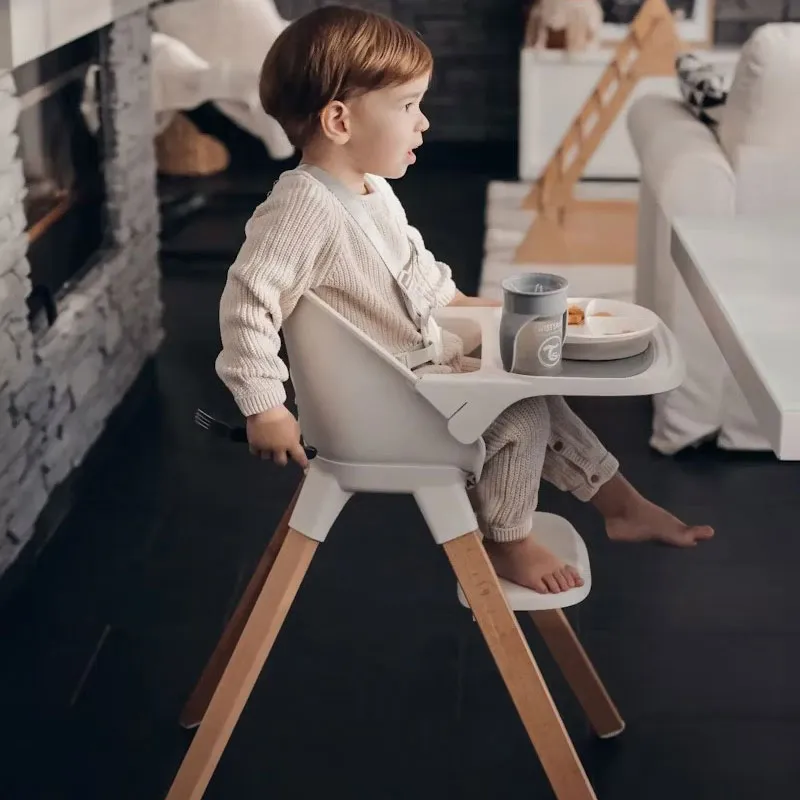 Chaise haute évolutive + Coussin Blanc - 6m+-5