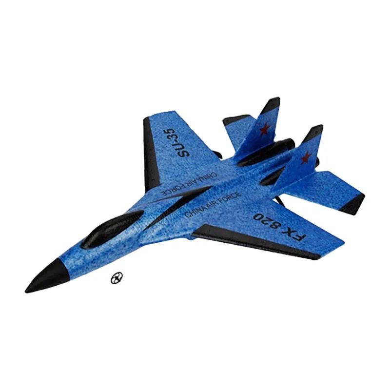 Avion de chasse télécommandé FX Airplane Bleu - 3+-2