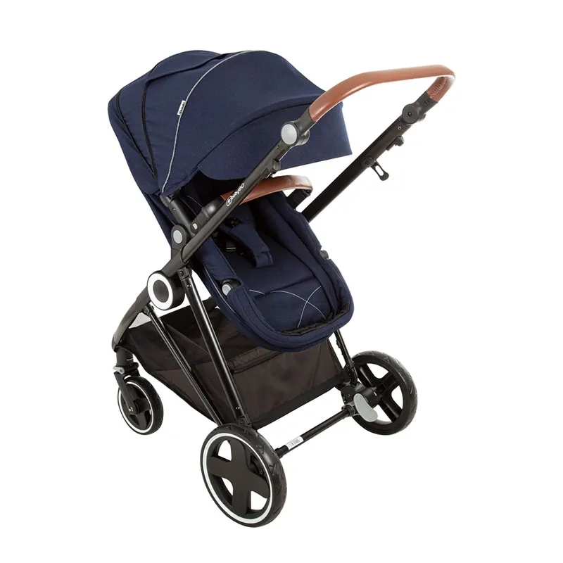 Trio Poussette transformable + Coque Gr.0+ Halime Bleu/Noir - 0m+-13
