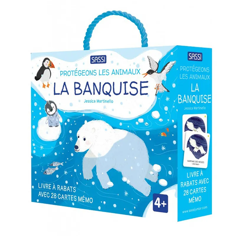 Mémo + livre Protégeons les animaux La banquise - 4+-0