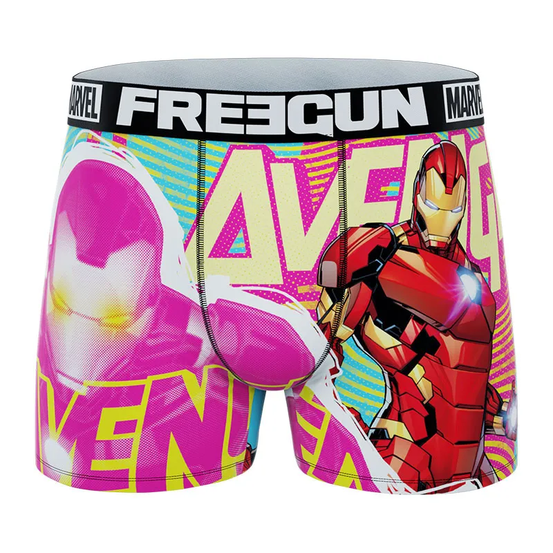 4 Boxers Garçon Marvel - Rose/Bleu/Violet-1