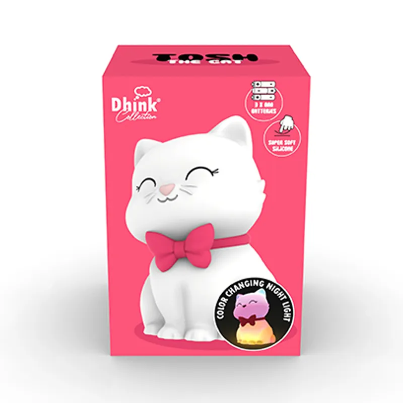 Veilleuse souple Lili la chatte - 14cm-3