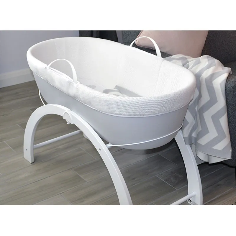 Couffin avec support Gris/Blanc - 0m+-8