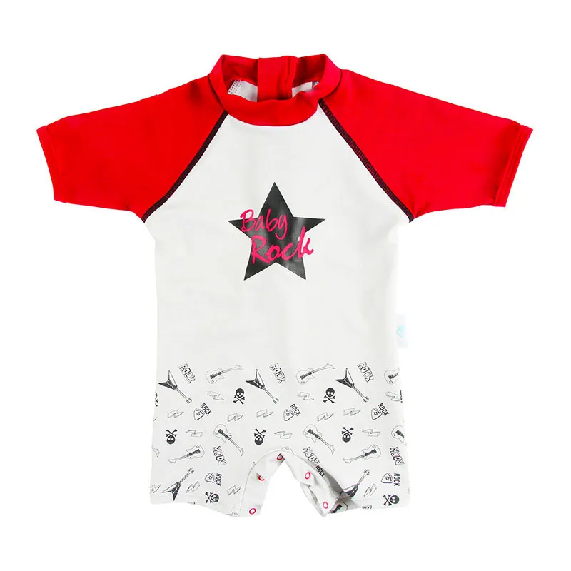 Combi MC Anti-UV Rouge/Blanc - Baby Rock Star-1