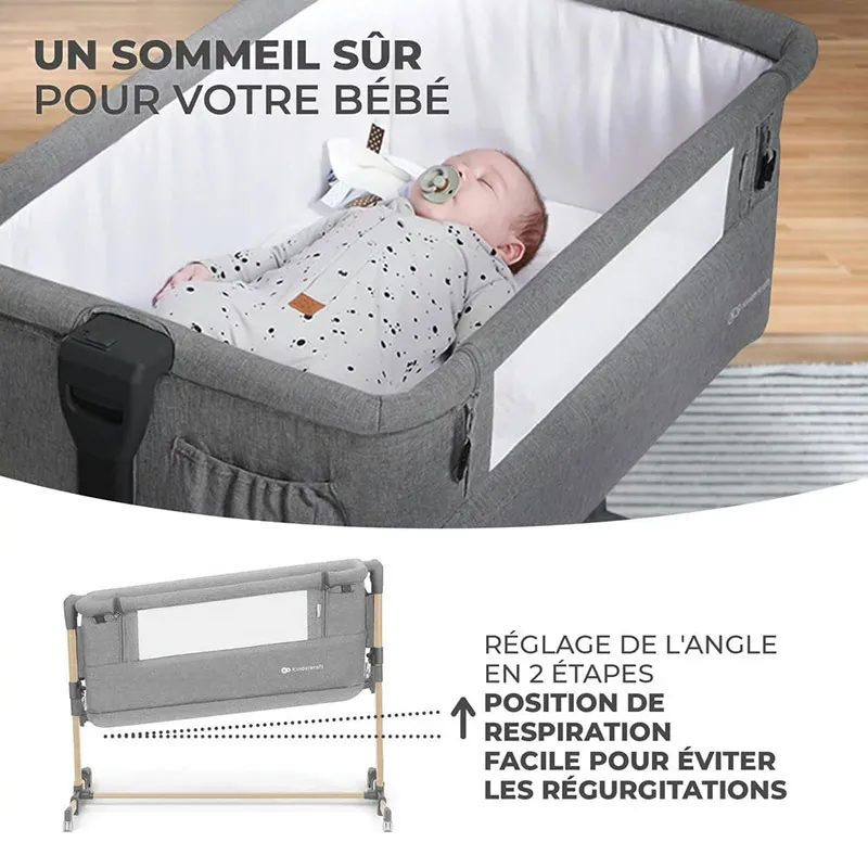 Berceau cododo Neste Grow Gris Full Wood - 0m+-4
