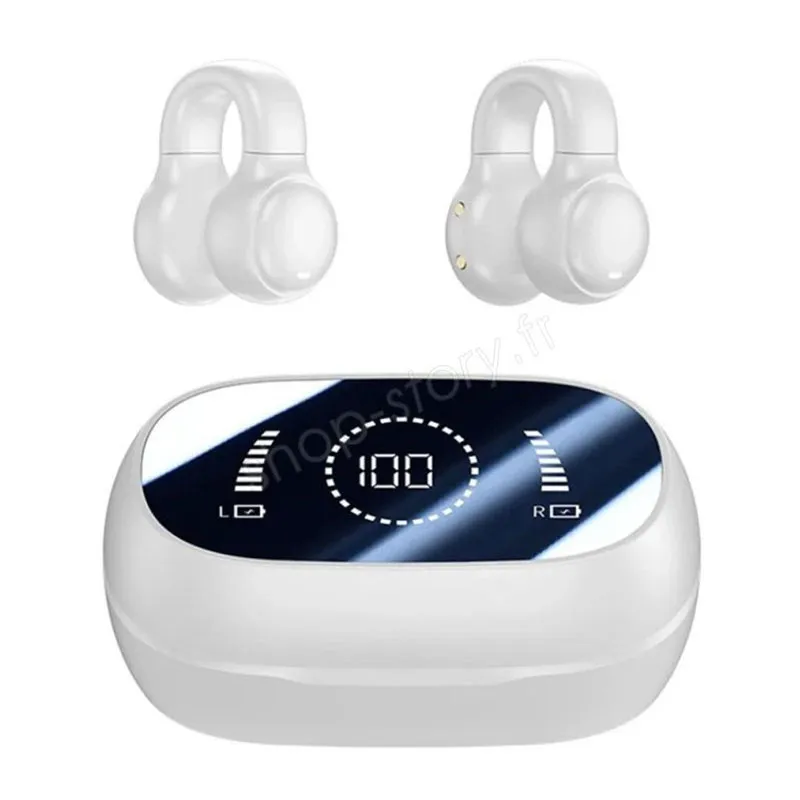 Écouteurs Bluetooth sans fil - Blanc-1