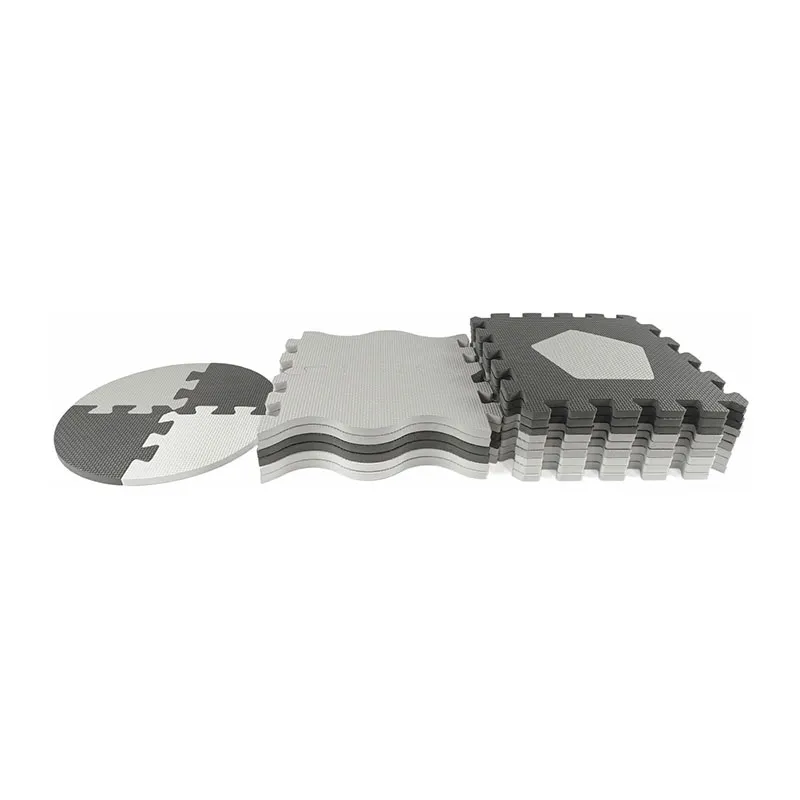 Tapis puzzle mousse Jolly 25pcs Formes Gris - 10m+-6