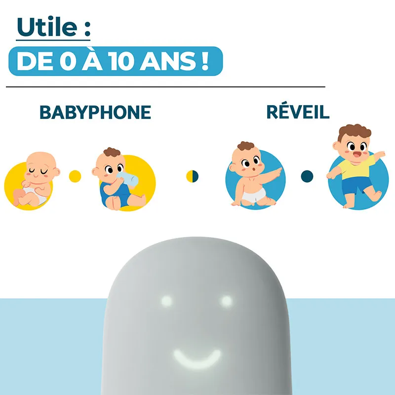 Coach Sommeil Intelligent Tout en Un - Gris Nuage-1