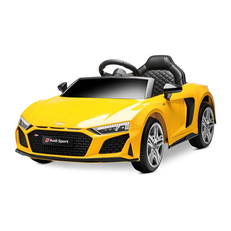 Voiture élec. Audi R8 Jaune - 36m+-0
