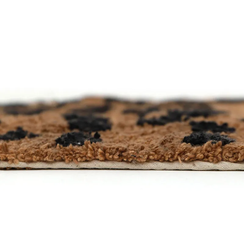 Tapis Coton Little Cheetah Brun - 65x120cm-3