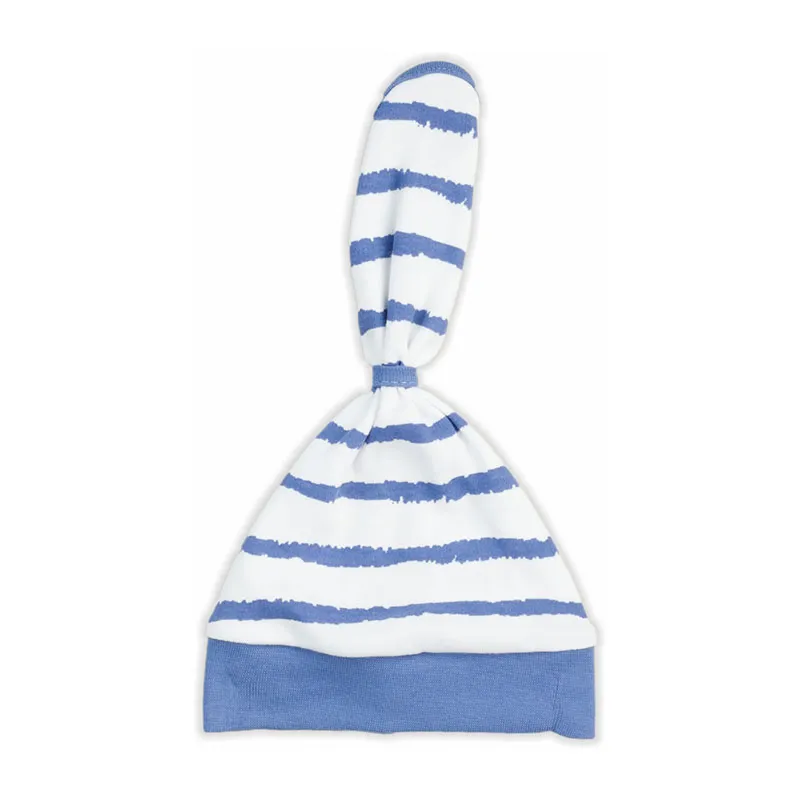 Bonnet à noeud Cerf volant - Blanc/Bleu-0