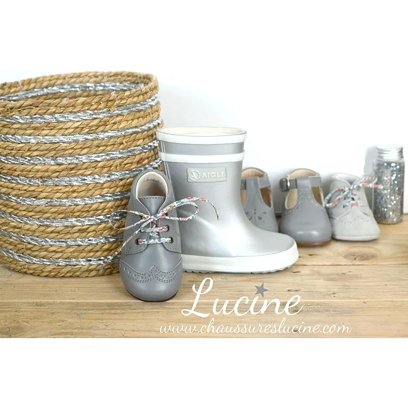 Chaussures Bottillons Adonis Bout golf - Cuir Gris clair-2