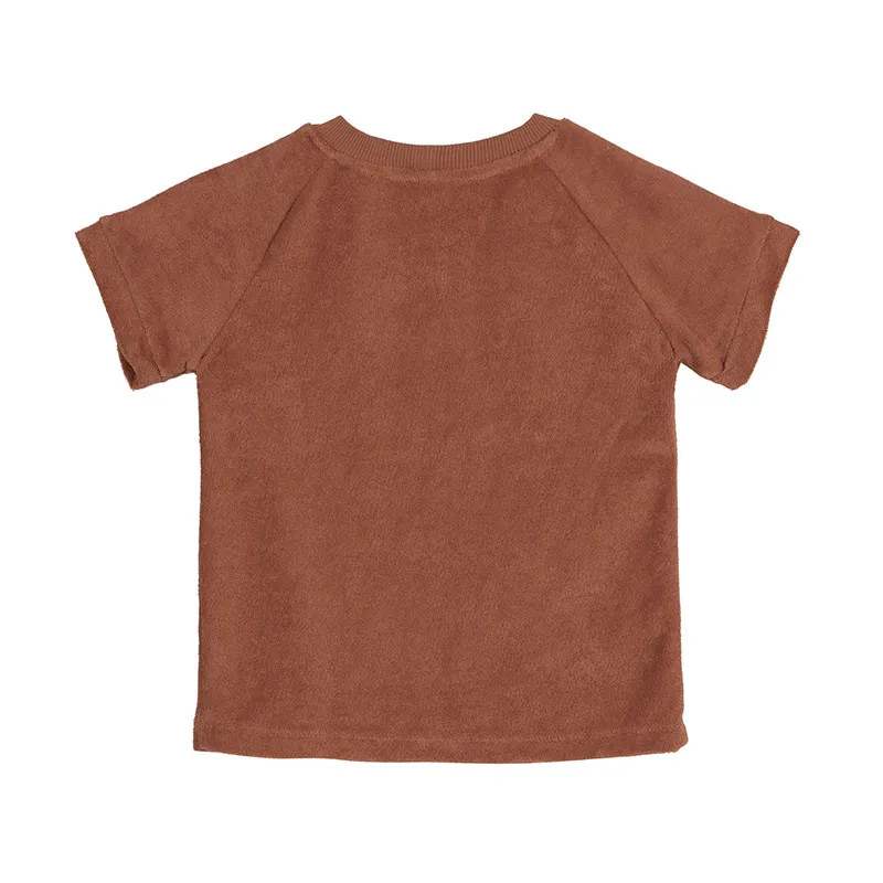 T-shirt MC Terry BIO - Rouille-1