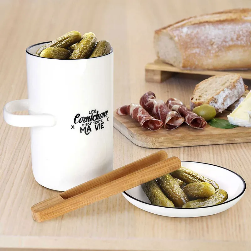 Pot à cornichon av. Soucoupe & Pince - 600ml-1
