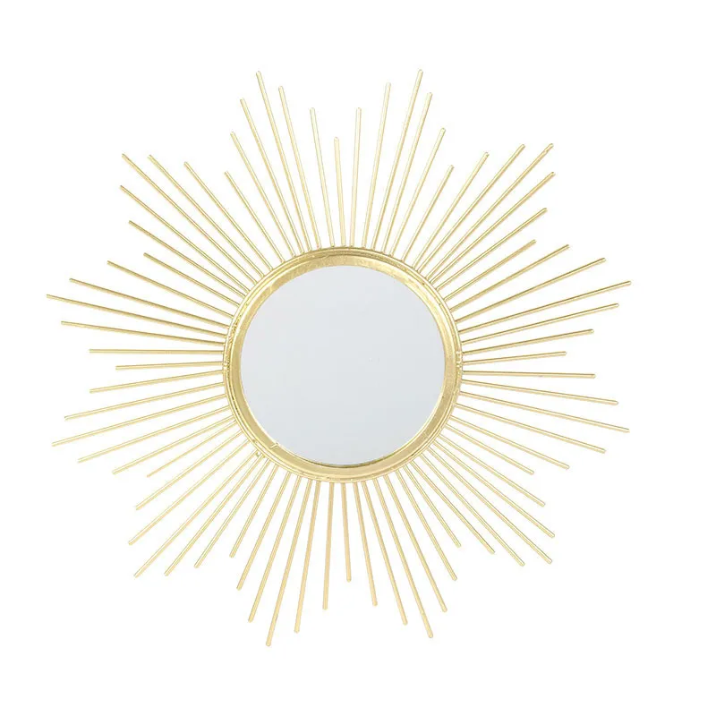 Miroir Soleil Doré - Ø19,5cm-0