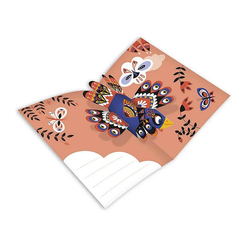 4 Cartes pop-up Animaux à créer - 6+-5