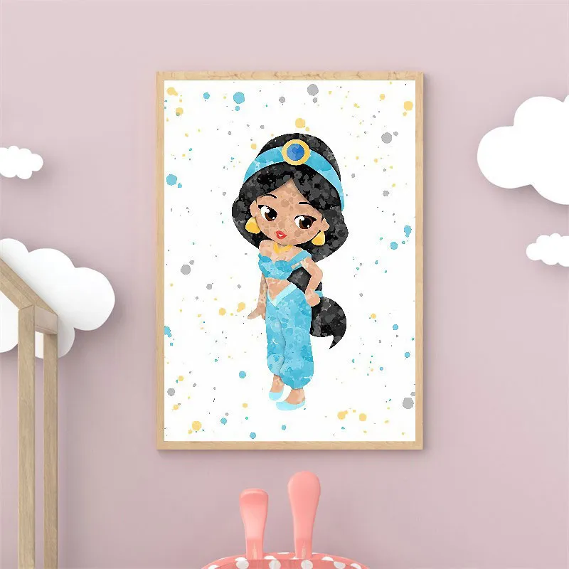 Toile Princesse Jasmine - 30x40cm-0