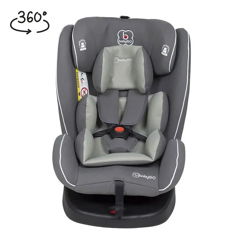Siège auto 360° Isofix Nova Gr.0+/1/2/3 - Gris-0