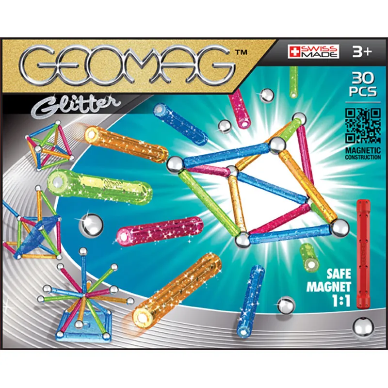 Jeu de construction magnét. Glitter 30pcs - 3+-9