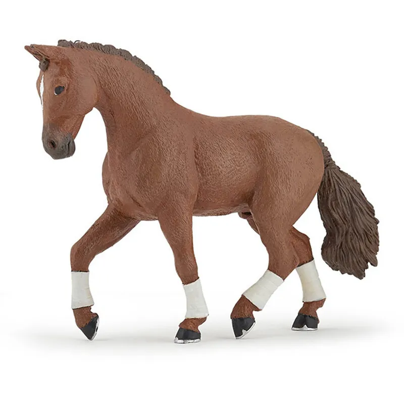 Cheval Hanovrien alezan - 14,5x10,4cm-0