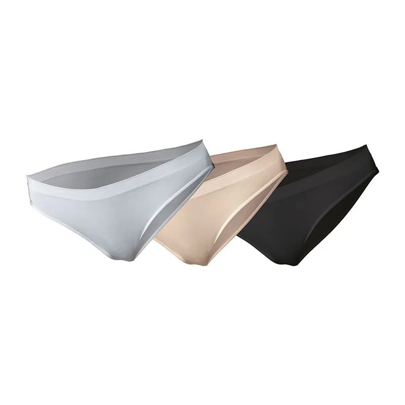 3 Culottes taille basse Basiques - Noir/Nude/Blanc-4