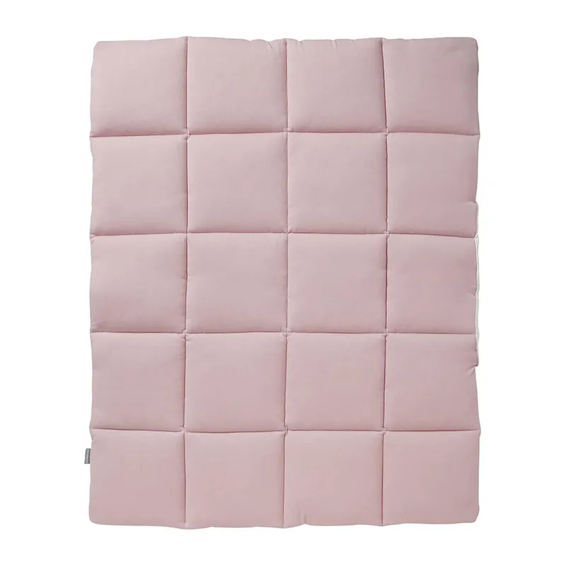 Tapis fond de parc imprimé cœur - Blanc - 75x95cm-2