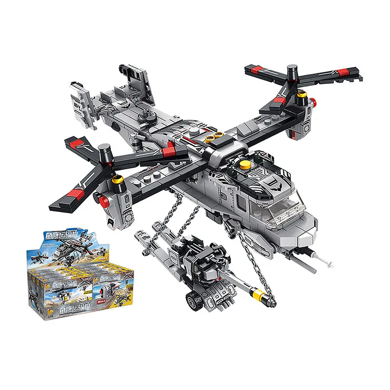 Hélicoptère 8en1 703pcs - 6+-3