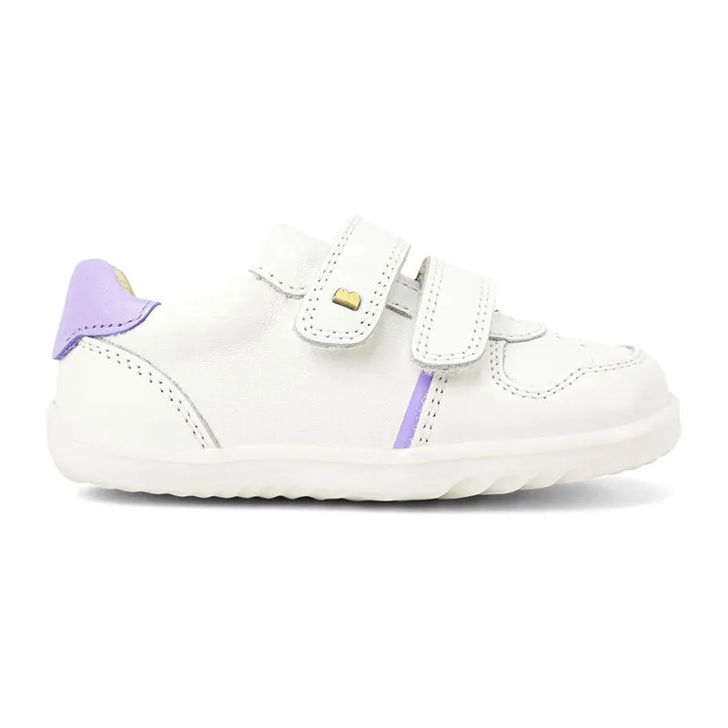 Chaussures Step Up Riley White Lilac - Bobux-0