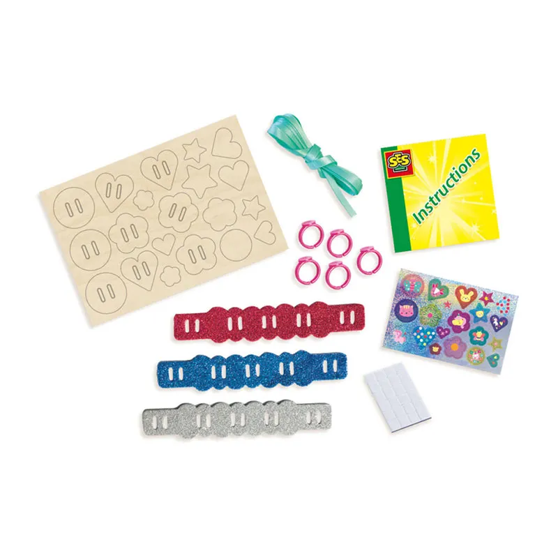 Kit créa. Bagues & Bracelets à paillettes faciles - 36m+-1