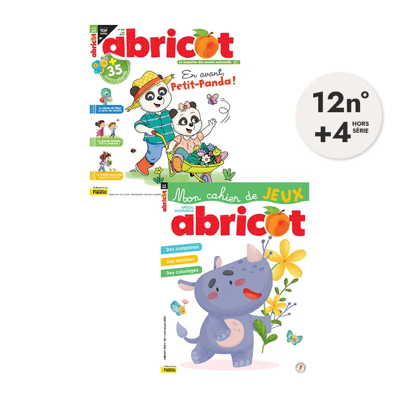 Abo.1an Abricot + 4 Abricot Jeux 16n° - 3-5+-0