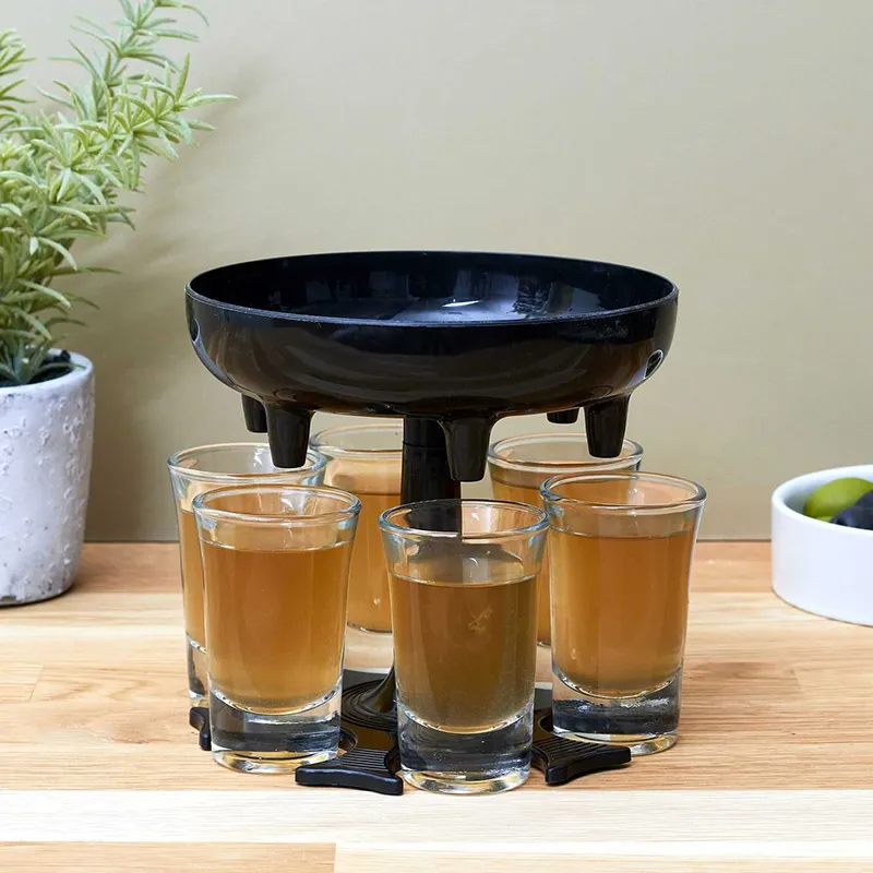 Distributeur de 6 verres à shooter - 13x13x13cm-1
