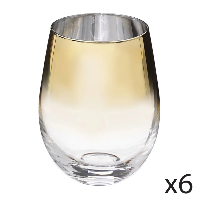 6 gobelets bas Arya Or - 54cl-0