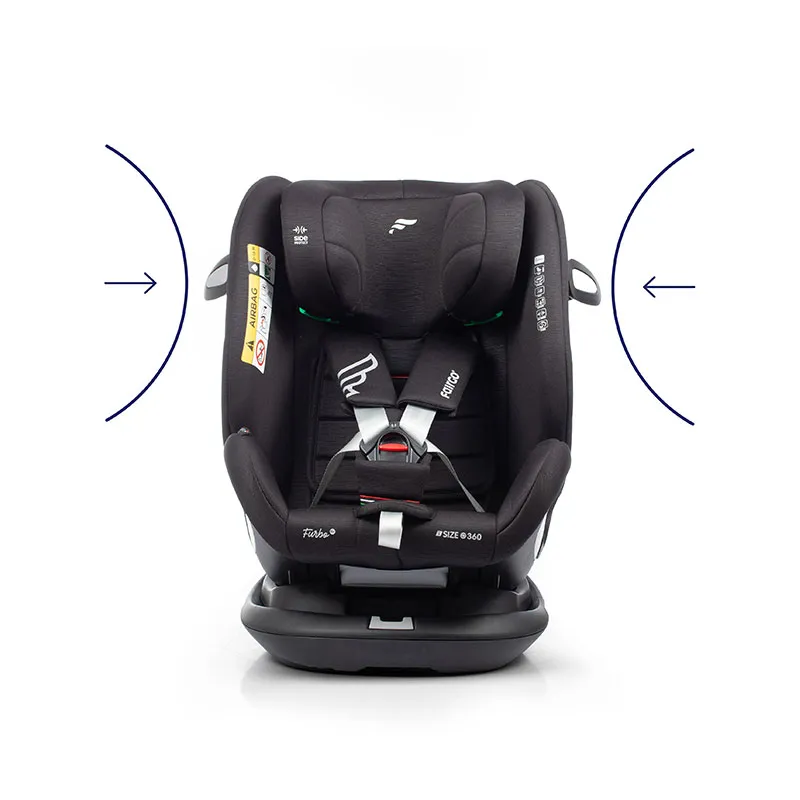 Siège-auto I-SIZE/ISOFIX 360° Furbo 40-150cm - Noir-3
