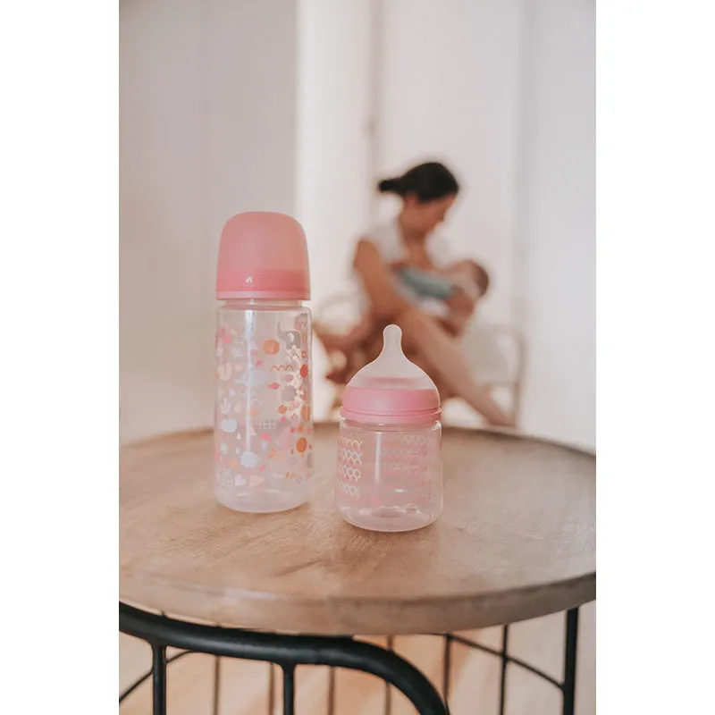Biberon tétine anatomique Rose pâle - 360ml-2