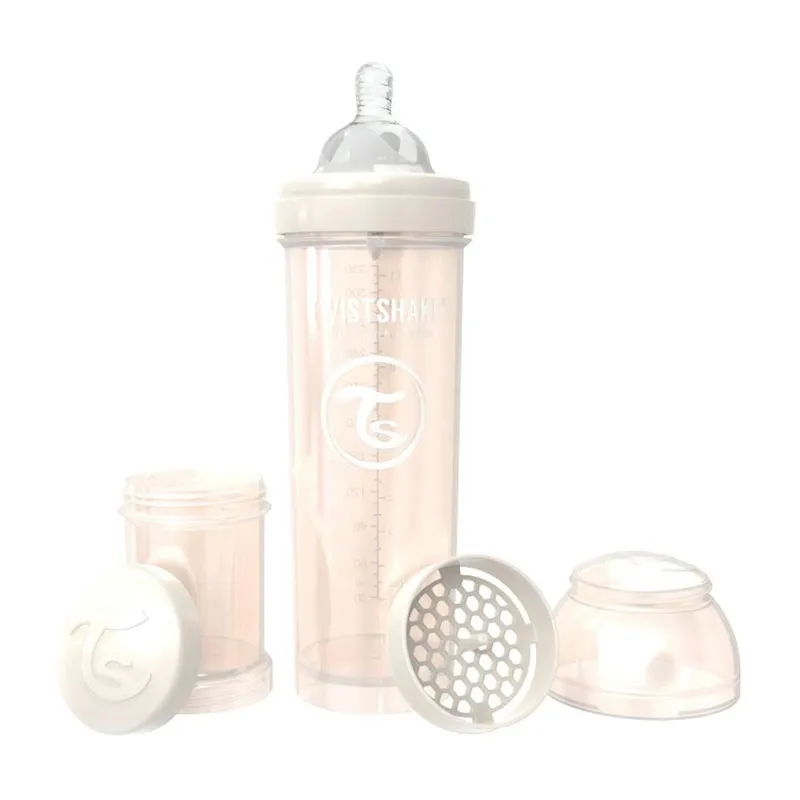 Biberon anti-colique 330ml Champagne Pearl - 4m+-0