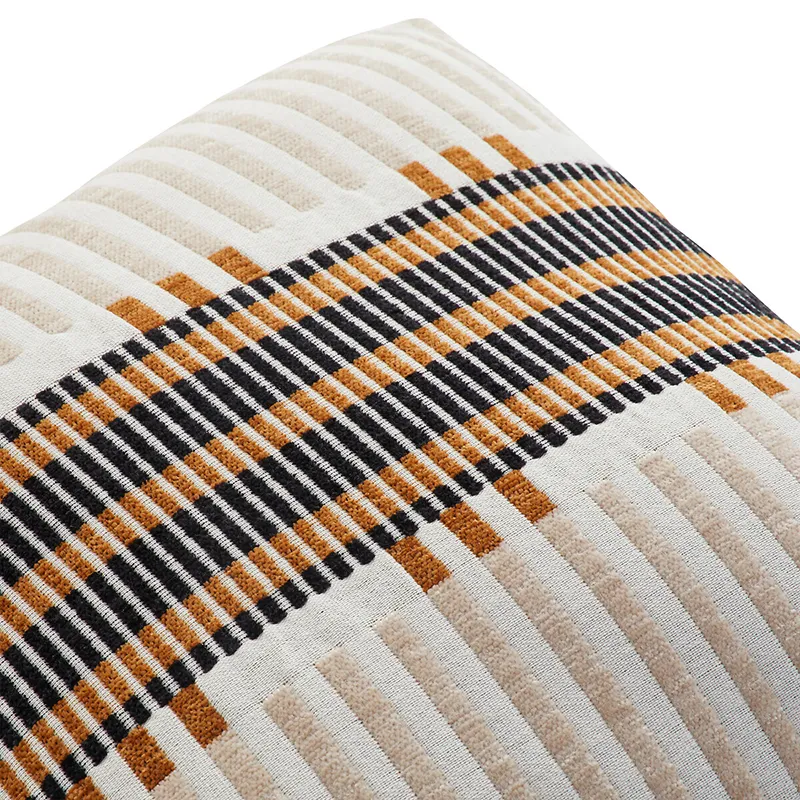 Coussin jacquard Jangwa Beige - 40x40cm-2