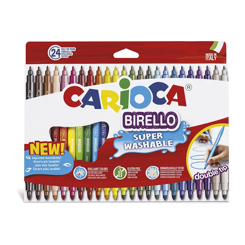 Feutres Double-mine Super-lavables Birello - 24pcs-0