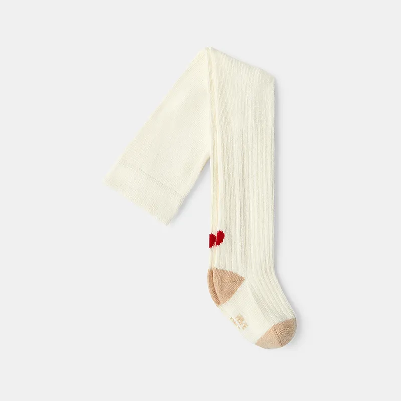 Collants chaud Fille - Crème-0