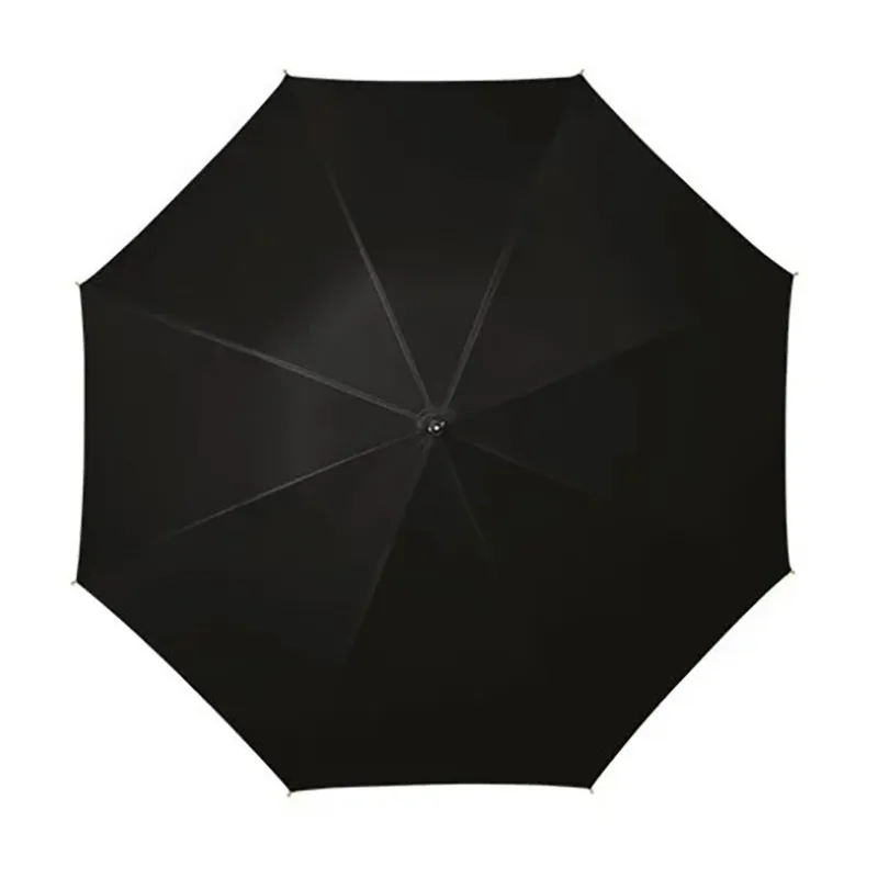 Parapluie long auto Canne bois Falconetti - Noir-0