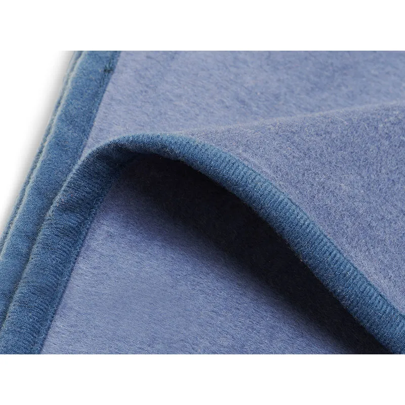 Couverture Berceau Coton Basic Bleu Jean - 75x100cm-2
