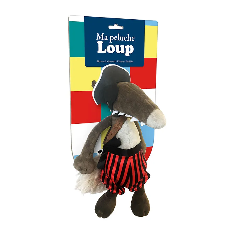 La Peluche Loup Pirate - 36m+-0