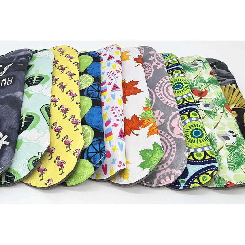 10 Protège slips lavables Flux faible/moyen S - Floral Aléatoire-1