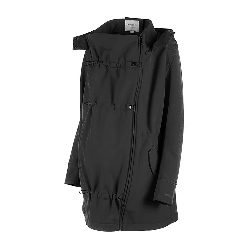 Manteau porte-bébé Wombat Wallaby - Grey/Black-5
