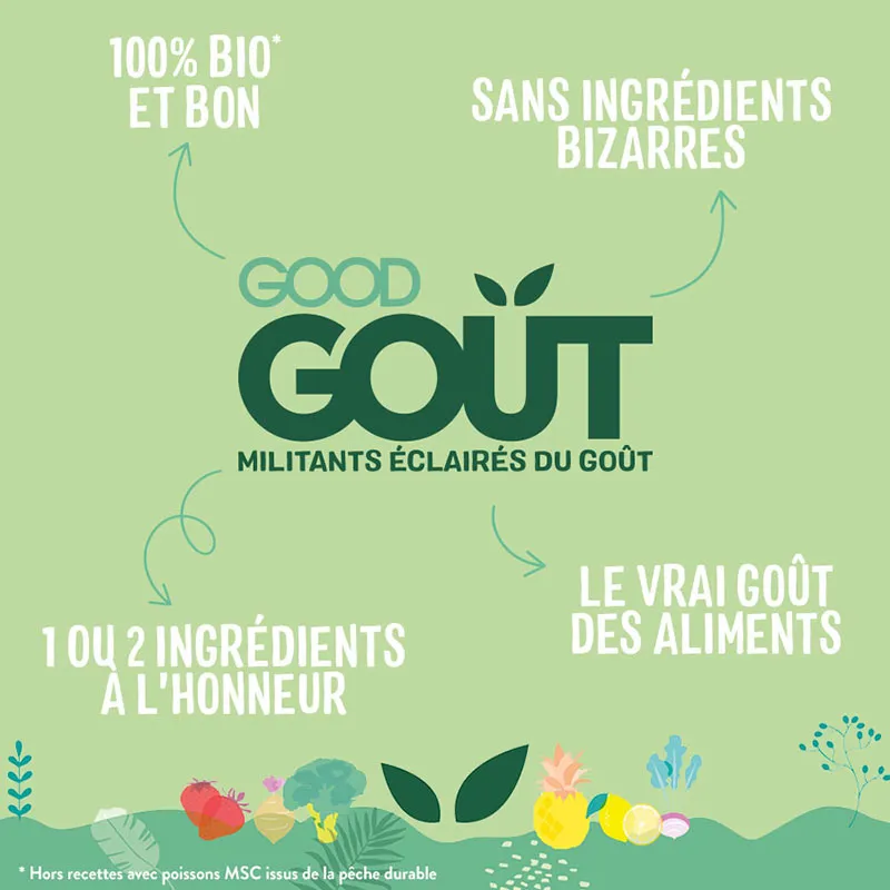 5x70g Gourdes petit déj Fraise BIO - 6m+-5